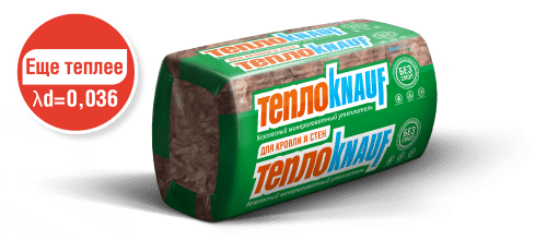 Минеральная вата - ТеплоКнауф для кровли и стен