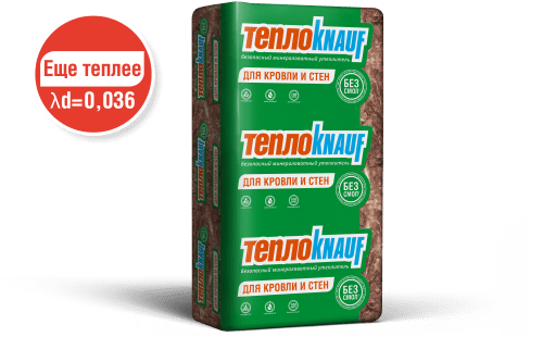 Минеральная вата - ТеплоКнауф для кровли и стен